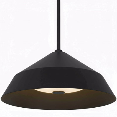 14 Inch Diameter Integrated Led In Black Finish Pendant