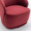 Fauteuil demi-tonneau pivotant en velours Stith-75552396