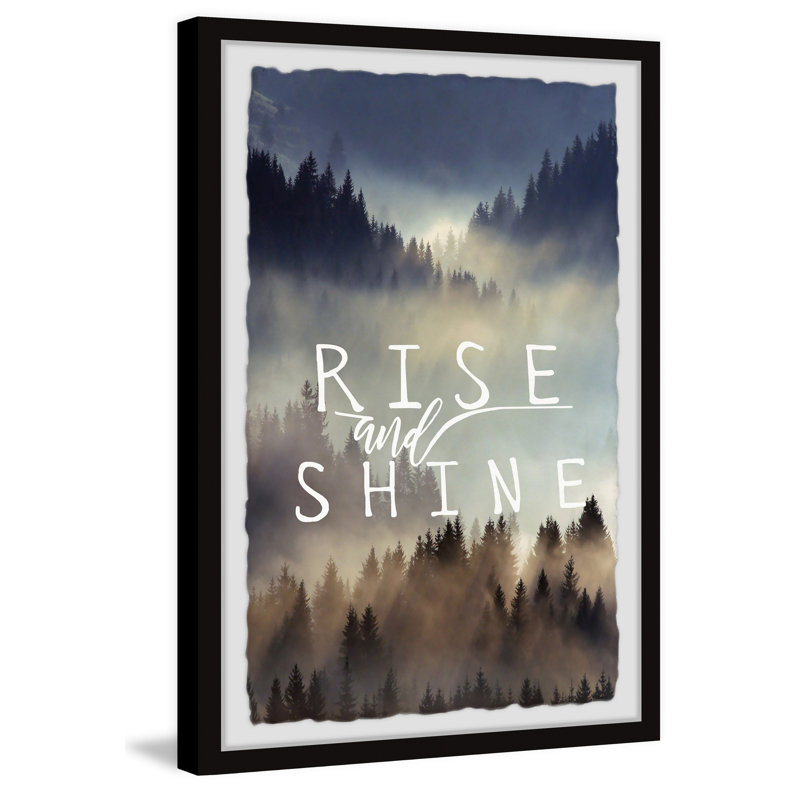 Rise And Shine X by Marmont Hill - Single Picture Frame Print, 45cm H x 38cm W