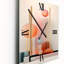 Obsequious Traditions Retro Pink Illustration III - Modern Geometric Wall Clock-99635753