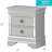 Sleek Silver Champagne Nightstand-163568248