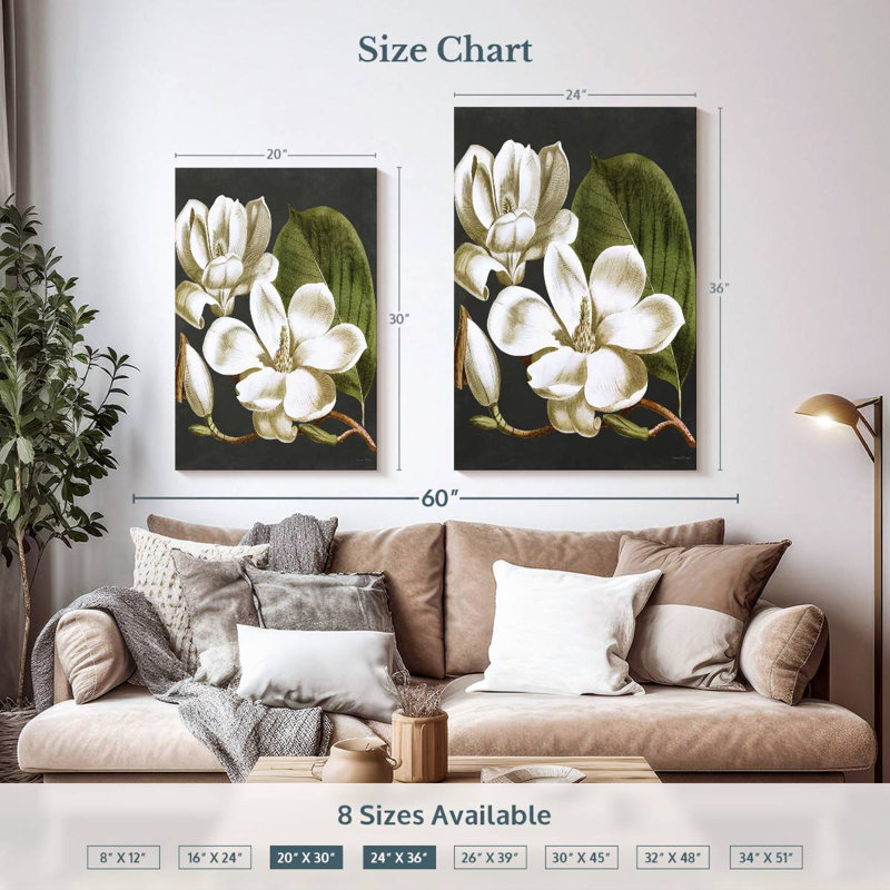 Harnek Magnolia, 36" H x 24" W