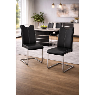 Chaise de salle à manger rembourrée Odette