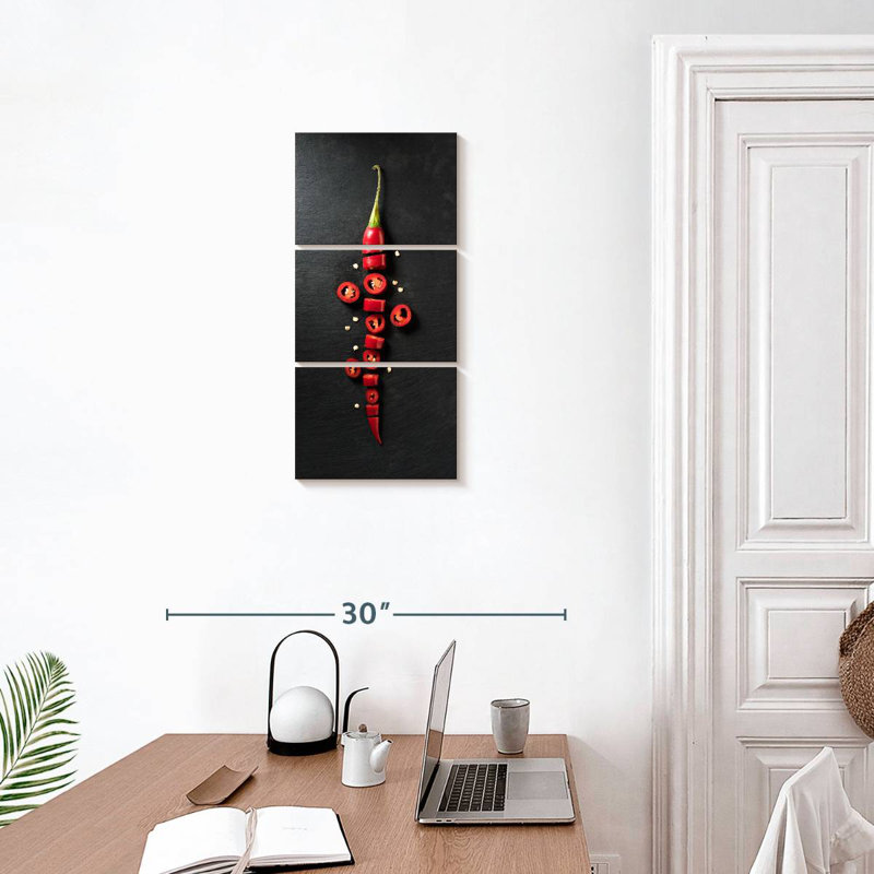 Sliced Chili Pepper, 27" H x 12" W