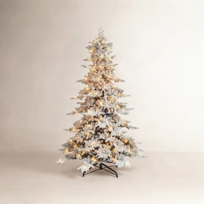 108' Lighted Artificial Fir Christmas Tree