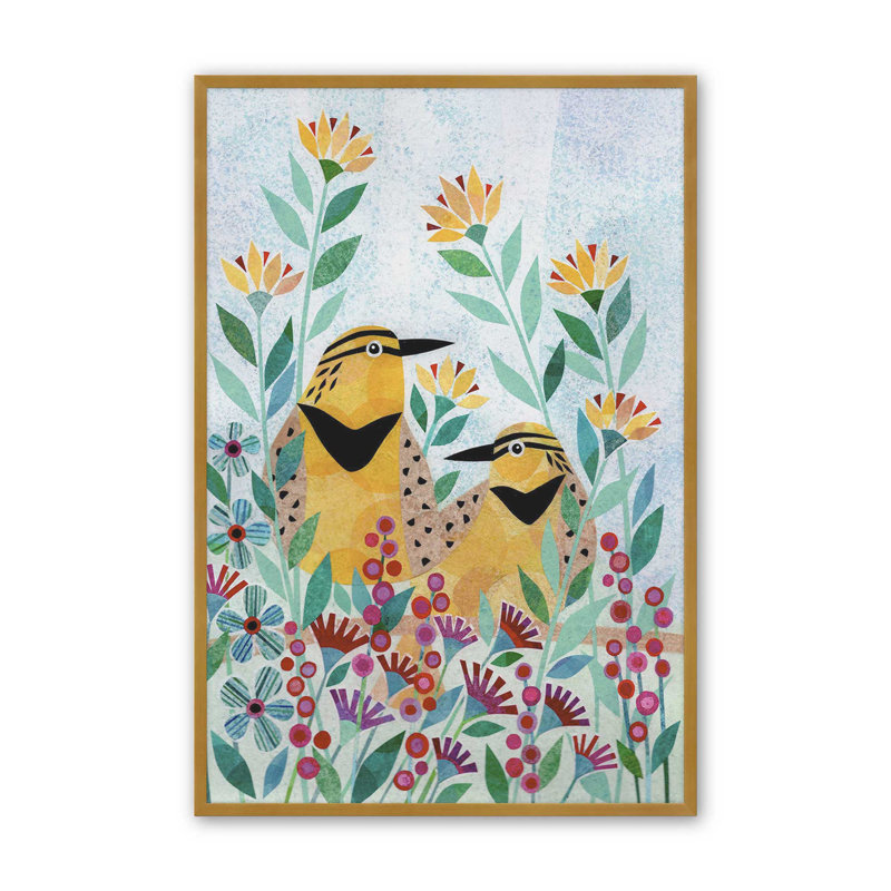 «Wilderness Collage II» par Kim Conway, reproduction d'art, H 18 po x l 12 po, Impression sur cadre ouvert sans papier mat
