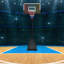 Cerceau de basketball portatif en acier de 44,1 po à hauteur ajustable (ballon non inclus)