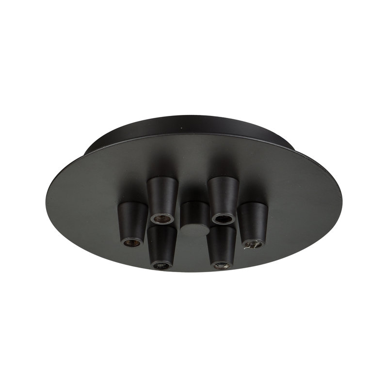 Auvent multi-port 6 lumières, Bronze huilé