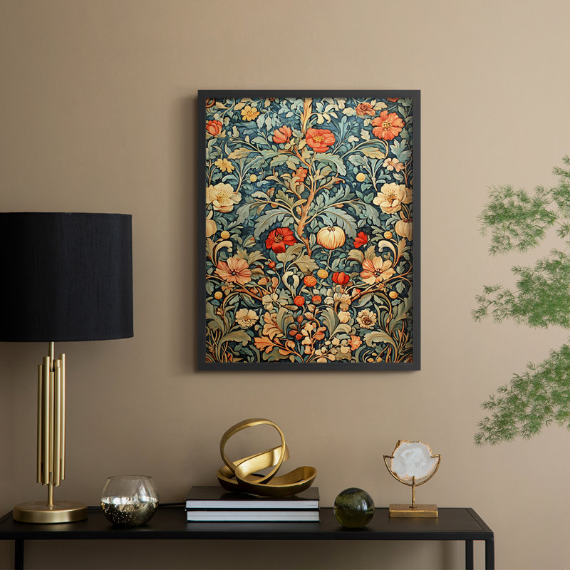 CMII de la série WG-MR-MRRI - reproduction encadrée de qualité supérieure - prête à être accrochée - aucun clou requis, Noir