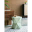 Tapered Green Garden Capiz Stool