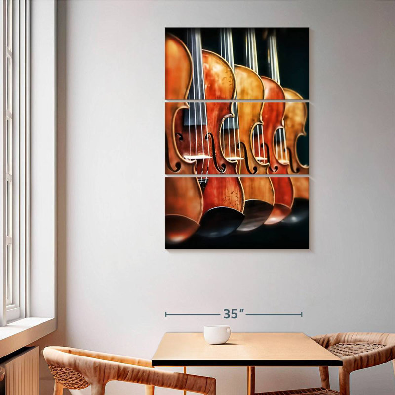 Abarca rangée de violons, H 65 po x l 42 po