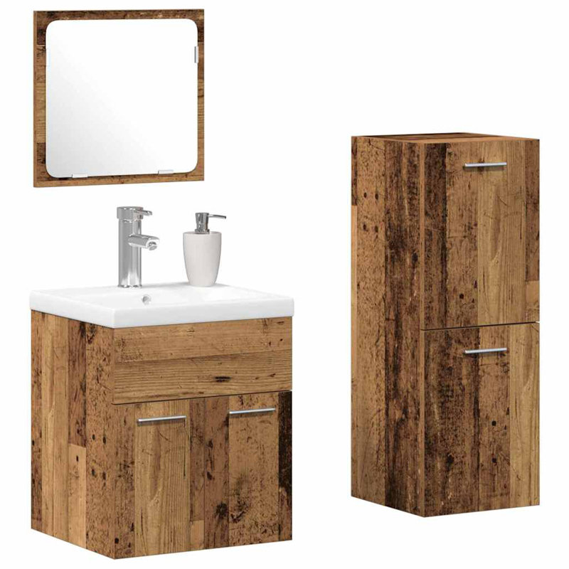 Vanity & Mirror Set