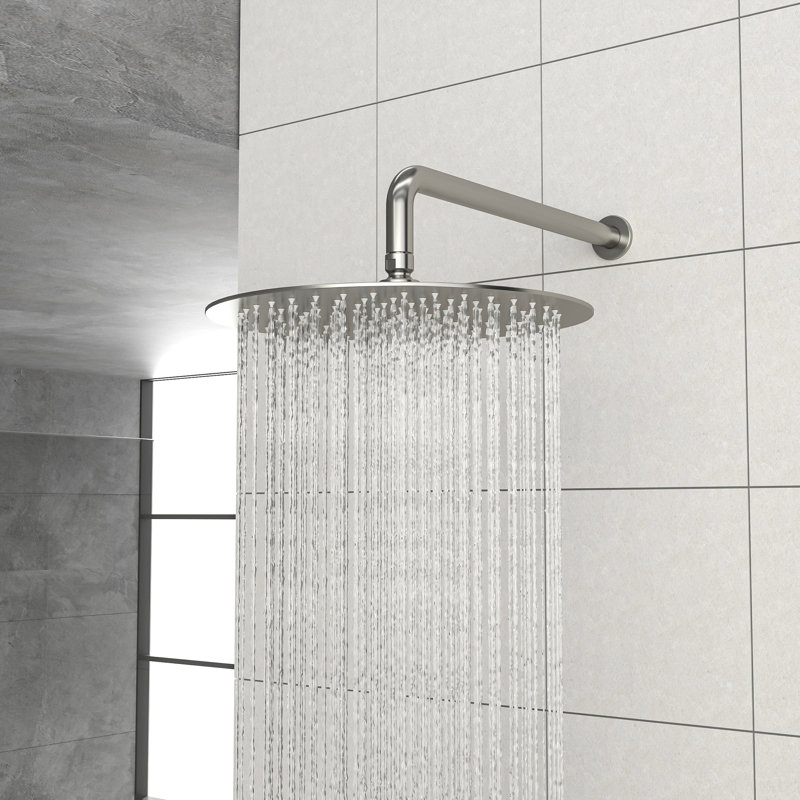 Système de douche mural rond 10 pouces avec valve brute Topcraft