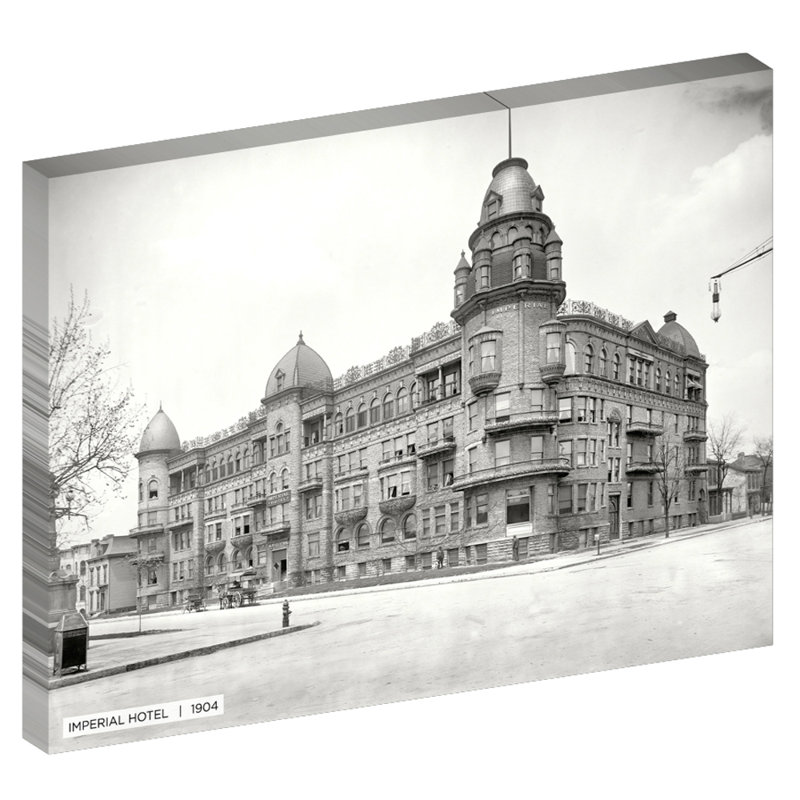 Imperial Hotel, Historic Indianapolis - reproduction de photo sur toile tendue, H 30 po x l 40 po x 1,5 po