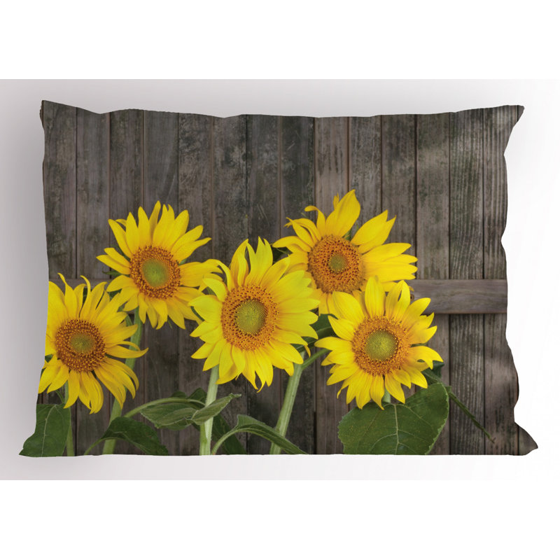 Sun Polyester Floral Sham Set, Twin