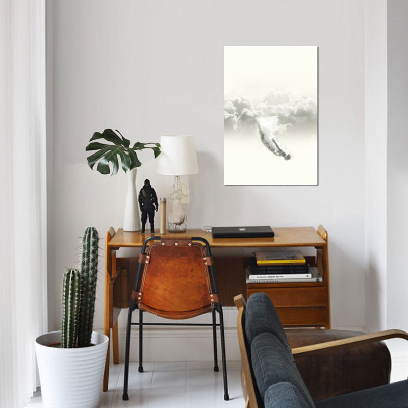«Sky Diver», impression sur toile, H 40 po x l 26 po x P 1,5 po, Pas de tapis, Toile tendue