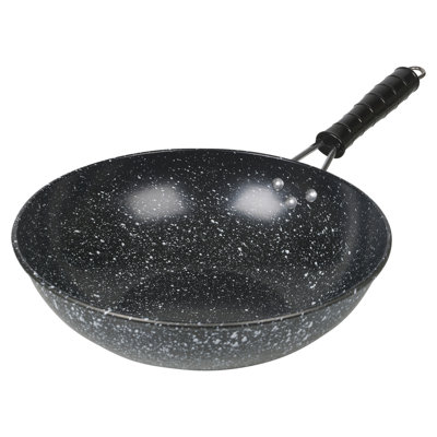 Symple Stuff Clinard Non-Stick Enamelled Cast Iron Wok