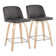 Lakyia Swivel Upholstered Counter Stool