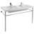 Scarabeo By Nameeks ML 18.5'' White/Chrome Ceramic Rectangular Bathroom Sink with Overflow-20639253