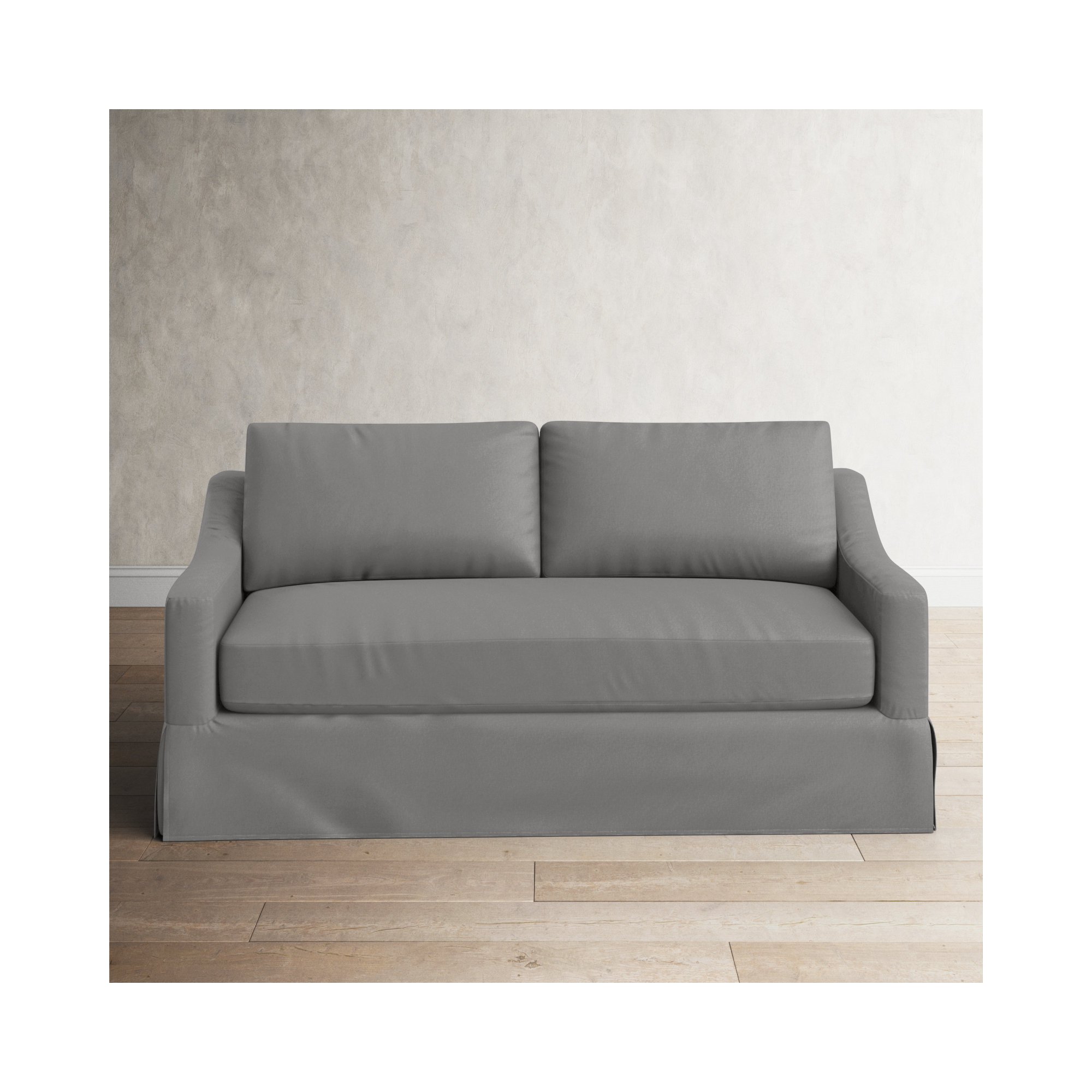 Cranbrook 78'' Upholstered Sofa, Bayou Light Gray Canvas