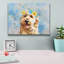 «Flower Crown Goldendoodle 5» par Furbaby Affiliates, art mural sur toile-1569559801