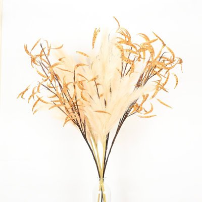 40 po Tige de pulvérisation d'herbe à la ferme Pampas, fausses branches pour décoration de salle à manger