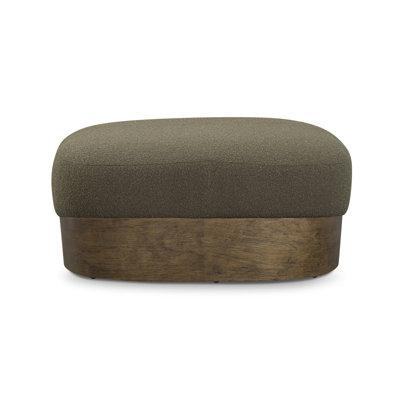 Repose-pieds Domina Kale Green Boucle