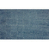 Dazzler Geometric Area Rug in Blue/White