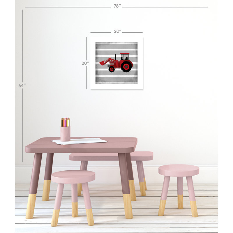 en adhésif rouge 3 pi, H 20 po x l 20 po x P 1 po, Papier