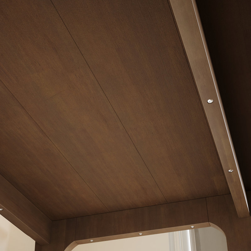 51.2" W Solid Rubberwood Writing Desk with Rounded Corners