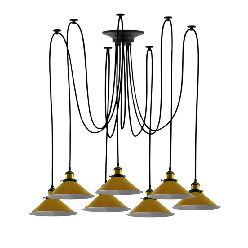 Roy 7 - Light Cluster Pendant, Yellow