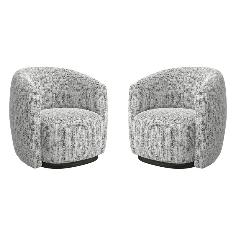 Swivel Accent Chair Two Pack, Nightshade