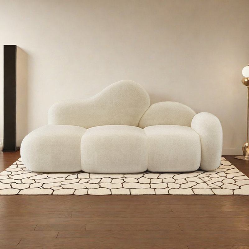 Méridiennes d'intérieur Leisure Flannelette, Orienté à droite, Beige