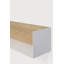 U Oak Solid Wood Accent Shelf-35994751-35994753