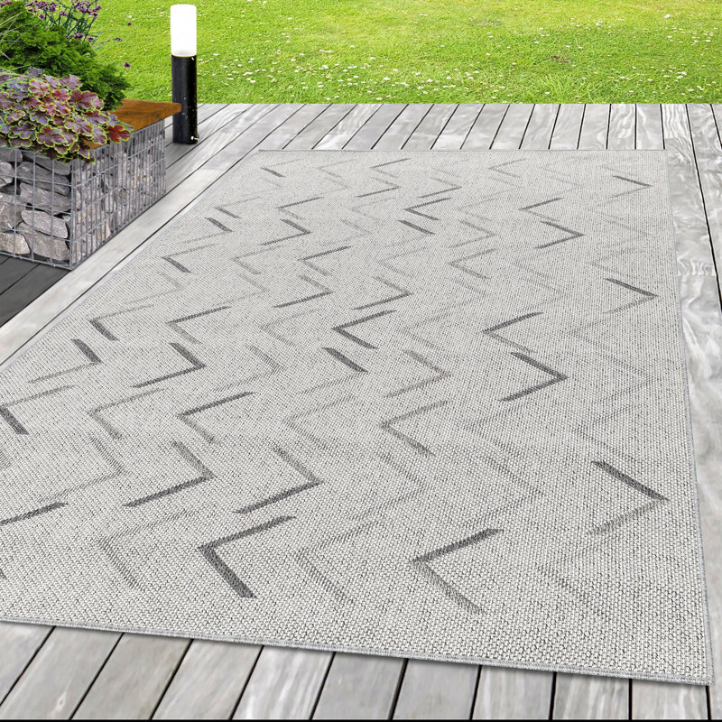 Caitlynn Geometric Flatweave Area Rug, Rectangle 200 x 290cm