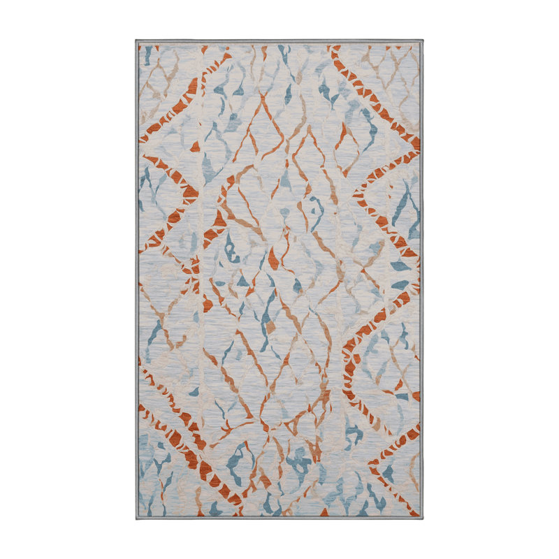 Tapis gris lavable à la machine, Rectangle 8 pi x 12 pi