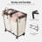 280L Large Lanudry Hamper With Wheels, Laundry Basket With Wheels 2 Sections, Clothes Sorter Cart With Divider For Hotel, Home, 1-Pack-2087613745-2087613751