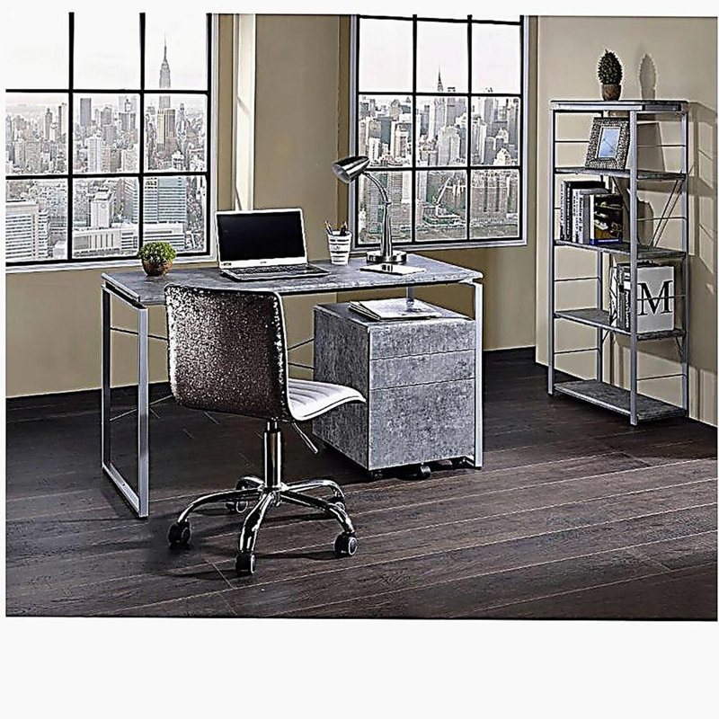 Table de bureau en métal 1pc