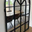 Arch Metal Window Panel Mirror
