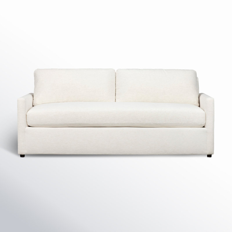 Canapé rembourré 84 po Damari, Chenille Nompton Snow Crypton®