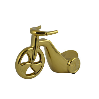 10" Polished Tricycle Bottle Holder
