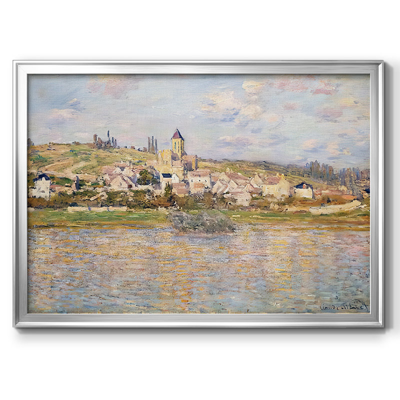 Claude Monet, reproduction d'art sur toile, H 26 po x l 38 po x P 1,5 po, Argent