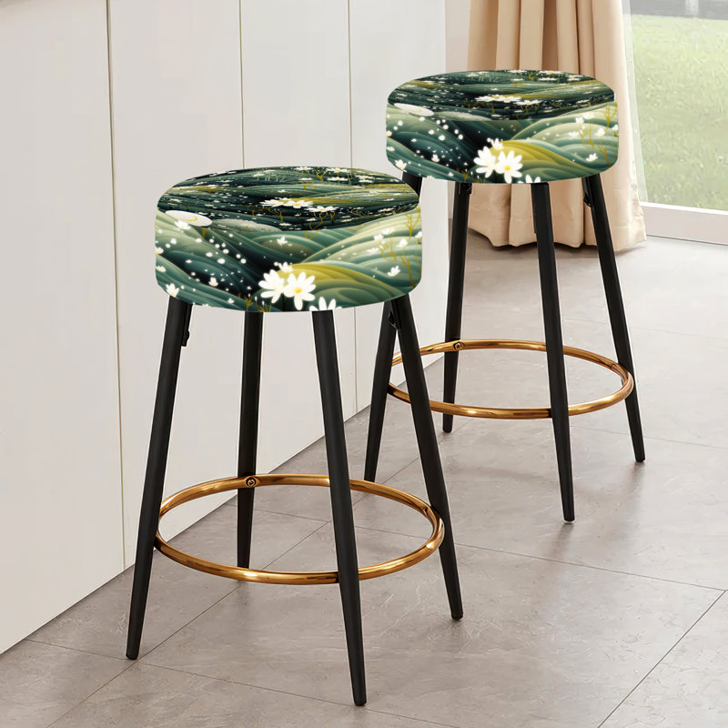 Ensemble de 2 tabourets de bar White Zen