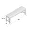 Banc rembourré en polyester Veliz-1073614045