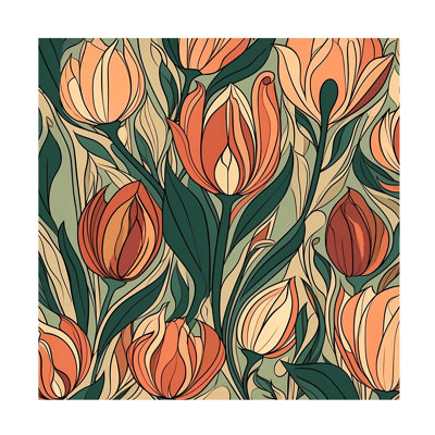 Art sur toile «Tulipe bolognaise»