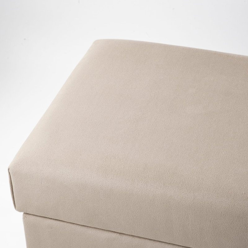 Regnier Polyester Upholstered Storage Bench, H47 x W120 x D30cm