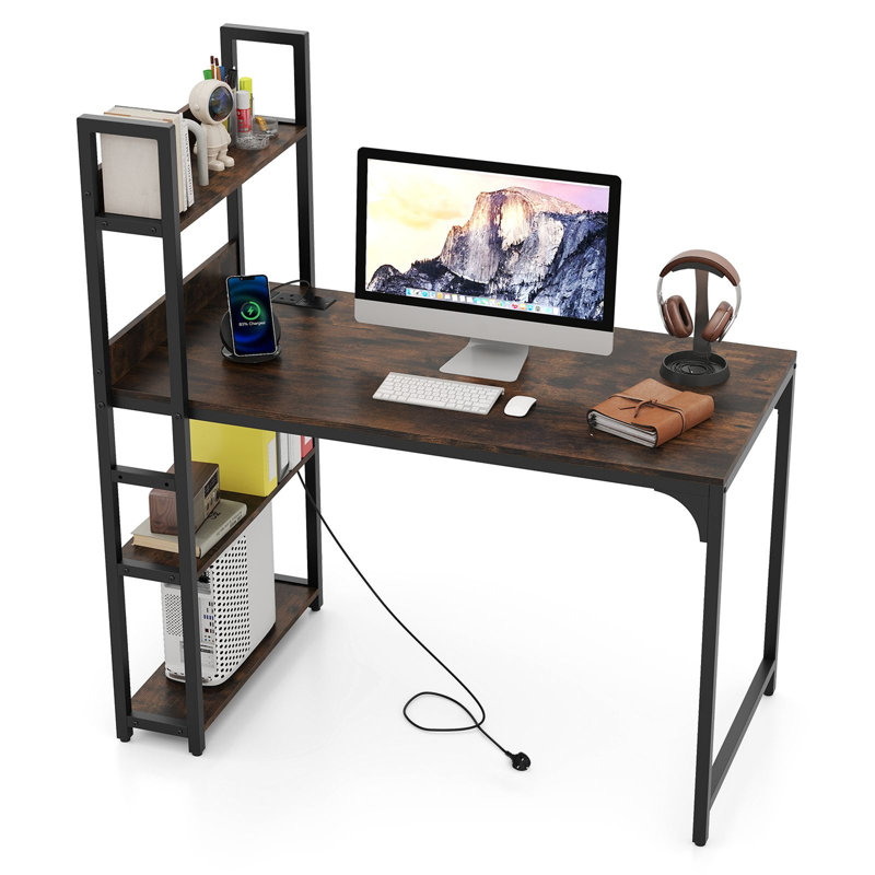 Metal Base Computer Desk