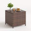  Alexandia Outdoor Square Rattan Wicker Side Table With Storage-145697472