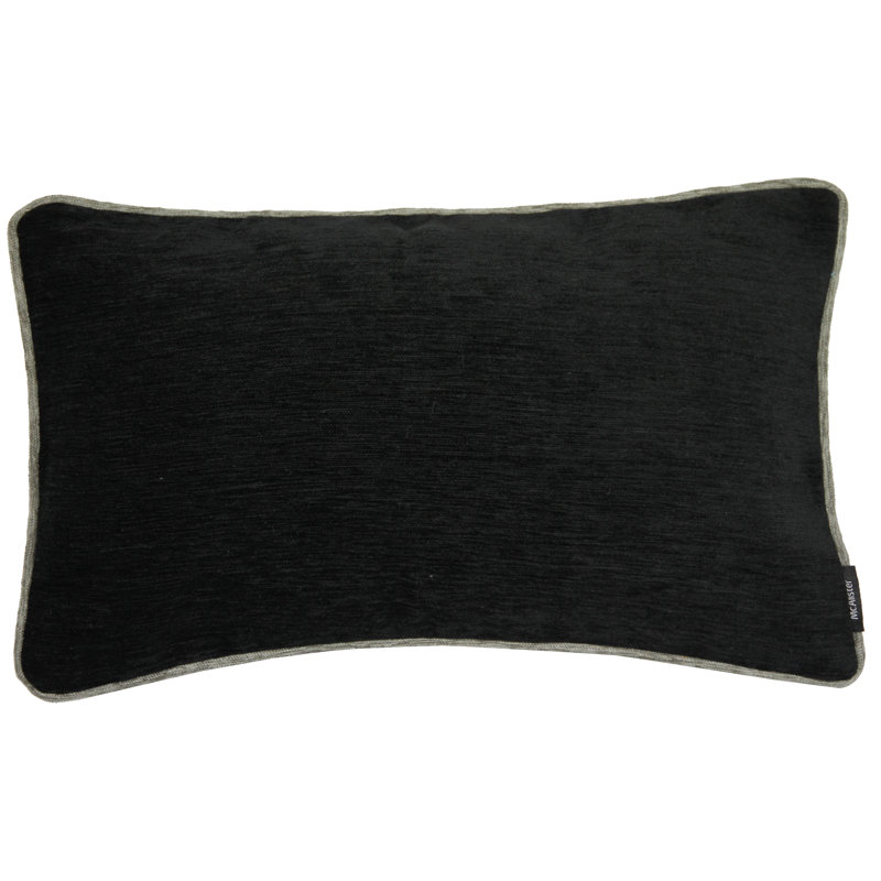 Suwanee Rectangular Cushion Cover, 30 x 50cm, Black/Grey