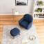 Upholstered Leisure Chair with Footrest Ottoman-7417101